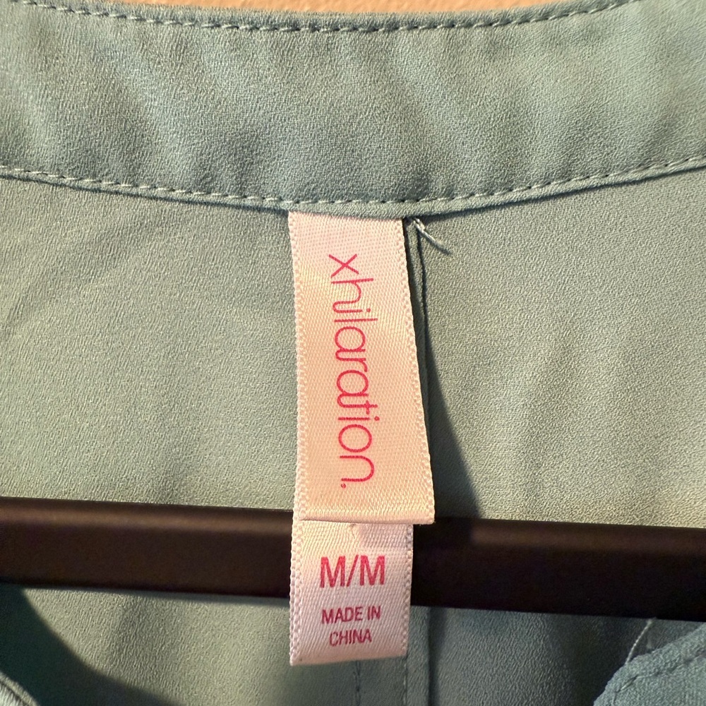 Xhilaration Light Teal Green Top - Picture 2 of 10